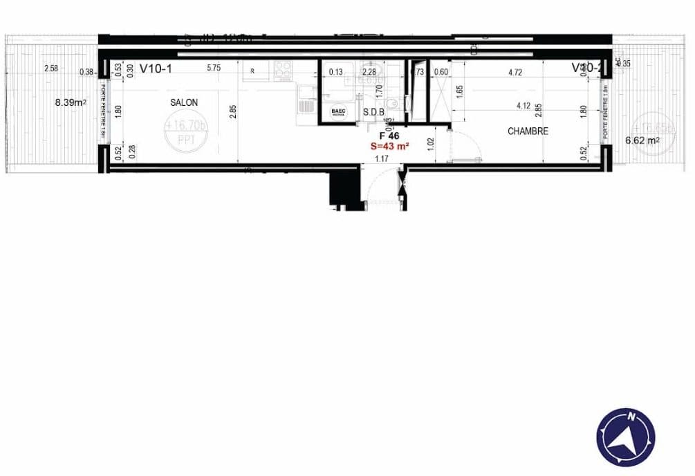 🏡 À LOUER – jolie studio F2 MEUBLÉ 8800dh/mois | CFC – CASABLANCA 📍 Emplacement privilégié : CFC, en face d’Area Mall